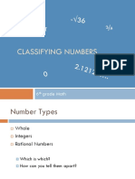 Classifying Real Numbers