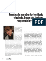Frente A La Marabunta: Territorio y Trabajo, Bases Del Turismo Responsable y Sostenible