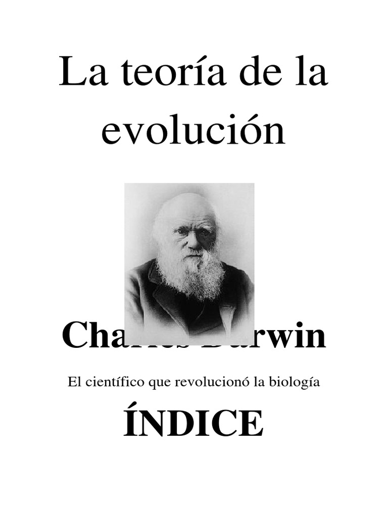 Teoría de la Evolución de Darwin | PDF | Charles Darwin | Seleccion natural