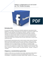 Construcción identitaria y subjetividad en la red social virtual de Facebook Por GrettelnbspGonzález
