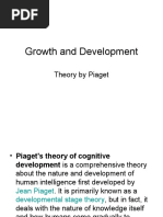 Growth and Development: Theory by Piaget