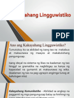 Kakayahang Lingguwistiko