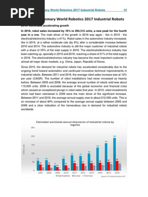 executive summary world robotics 2018 industrial robots