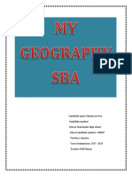 Geography Sba 