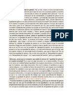 La desigualdad de género aún persiste según estudiante de Igualdad