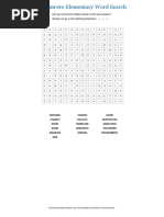 Volunteers Elementary Word Search PDF