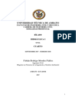 Silabo Hidraulica I PDF