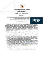 Pengumuman Hasil Seleksi Administrasi Penerimaan Kemenperin 2018 PDF