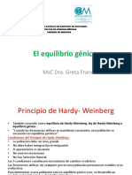 Equilibrio Génico Ley Hardy-Weinberg Clase 5