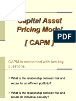 Capital Asset Pricing Model (Capm)