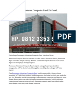 Jual Aluminum Composite Panel Di Gresik Hp. 0812 3353 5597