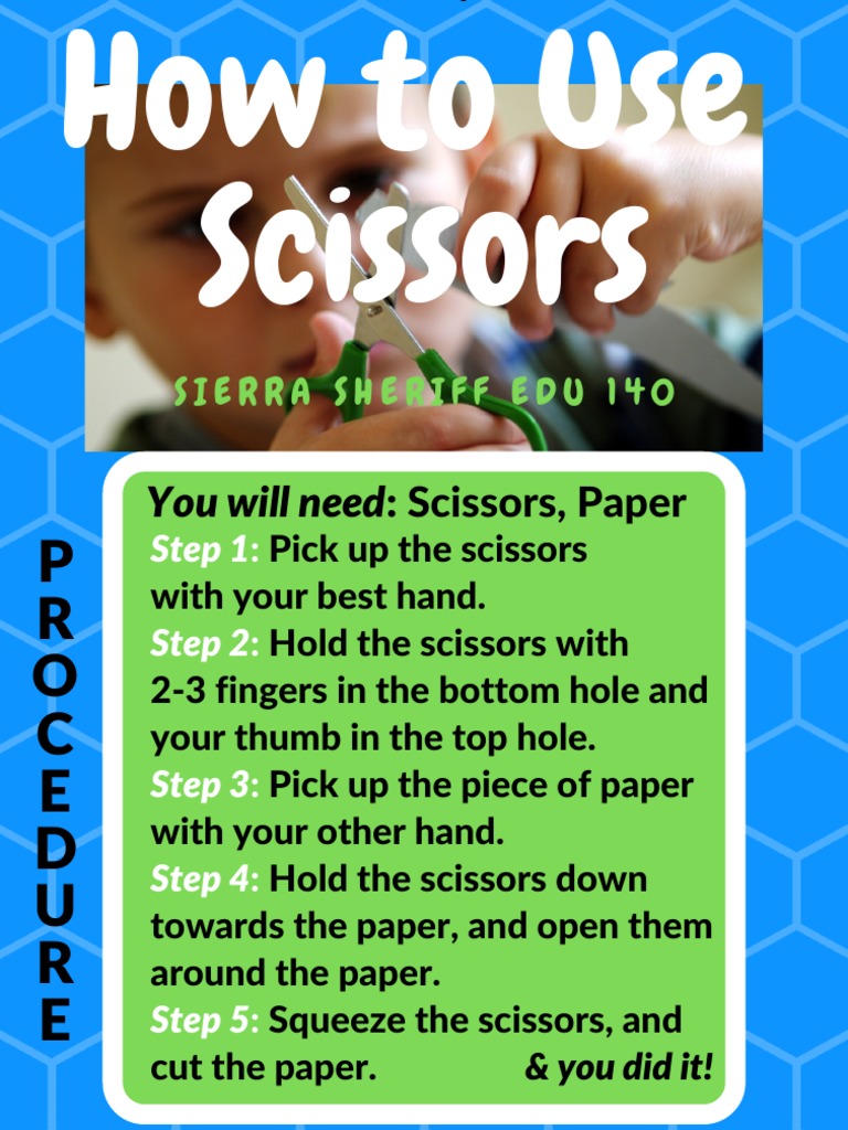 how to use scissors