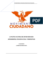 La Política Cultural, Partido Movimiento Ciudadano, México