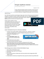 Transaksi Pulsa Dengan Applikasi Android