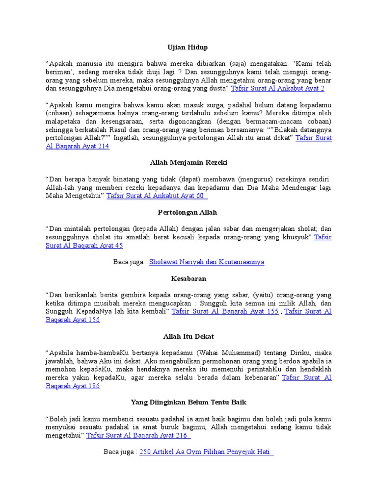 Ujian Hidup Pdf