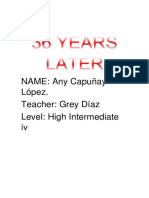 NAME: Any Capuñay López. Teacher: Grey Díaz Level: High Intermediate IV