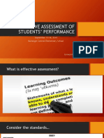 Effective Student Assessment Strategies