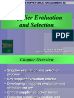 Supplier Evaluation and Selection