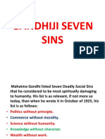 Gandhiji Seven Sins