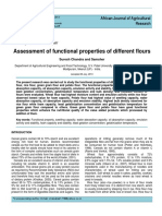 Assessment of Functional Properties of Different Flours: Full Length Research Paper