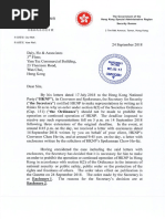 Security Bureau's decision to ban the Hong Kong National Party