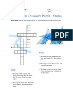 Intermediate Crossword Puzzle Shapes PDF
