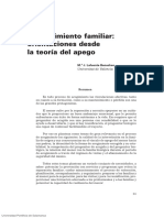 Acogimiento Familiar y Apego, Lafuente, M. (2009)