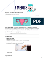 Vaginal Swabs OSCE Guide PDF