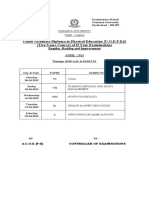 Osmania University Ugdped 1st and 2nd Year April 2015 Exam Time Table 03042015