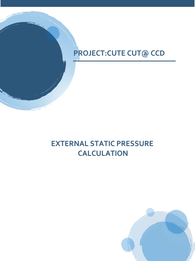 Esp Calculation PDF Duct (Flow) Machines