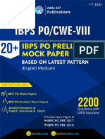 20 IBPS PO PRE 2018 Index With Cover Page