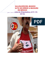 Personalidades Internacionales Exigen Trato de Héroe Para Maduro en México (2018)