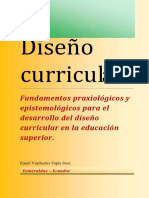 Diseño curricular en educación superior