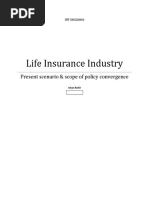 Life Insurance Industry: Present Scenario & Scope of Policy Convergence