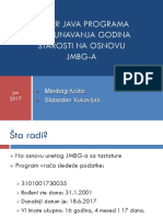 Primer Java Programa Izracunavanje Starosti Na Osnovu JMBGa