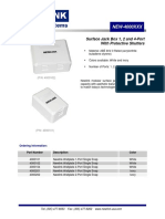 NEW-4000XXX: Surface Jack Box 1, 2 and 4-Port With Protective Shutters