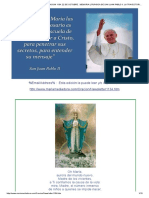 El Camino de Maria . Edicion 1134. 22 de Octubre . Memoria Liturgica de San Juan Pablo II. La Trayectoria Mariana de Juan Pablo II