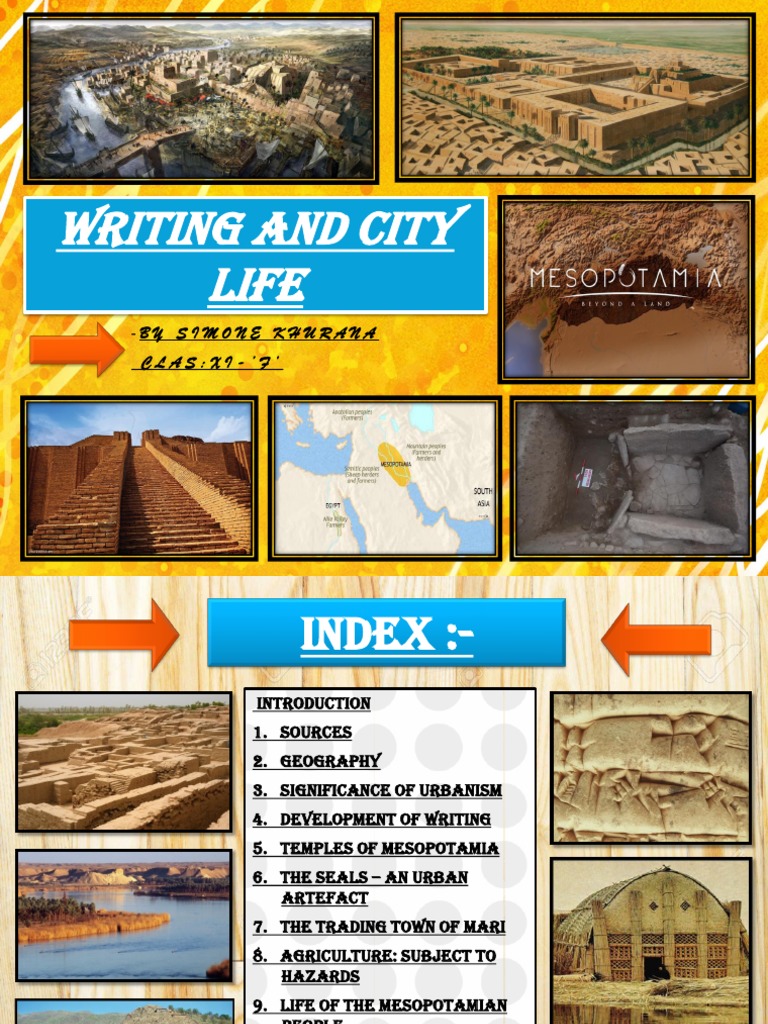 Mesopotamia: Writing and Urban Life | PDF | Mesopotamia | Agriculture