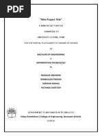 "Mini Project Title": A Mini Project Report Submitted To University of Pune, Pune