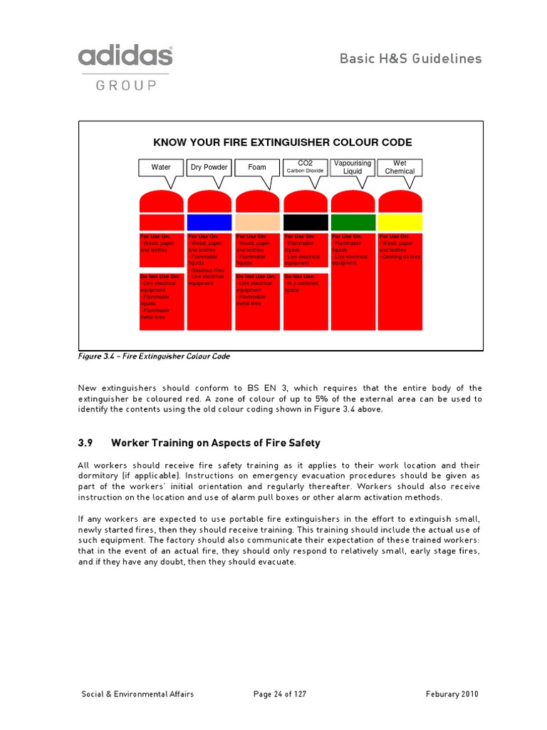 Fire Extinguisher Colour Codes Explained | PDF | Fires | Building ...