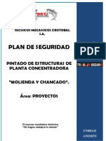 Plan de Seguridad - Pintado de Estructuras de Planta Concentradora