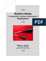 RHYTHM NOTES: Polyrhythms - Construction, Practice, Performance
