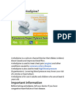 What Is Amlodipine?: (Angina) Coronary Artery Disease High Blood Pressure