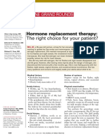 Hormone Replacement Therapy the Right Choice for Your Patient