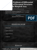 Solving The Problems of Differential Settlement of Pavement Structures in The Bangkok Area