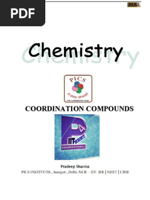 Download coordination compounds class 12 notes pdf