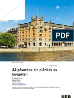 SEB:s Privatekonom Kommenterar Höstbudgeten 2010