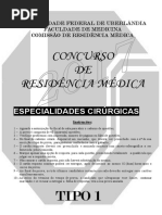 Prova Especialidades Cirúrgicas - Tipo 1 - 2017