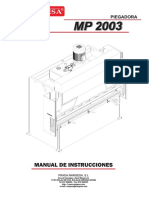 Manual de instrucciones plegadora MP 2003