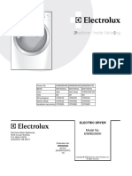 Electric Dryer: Model No. Ewmed65H